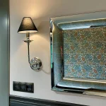 Aplica argintiu-neagră 1xE14, stil glamour Light Prestige