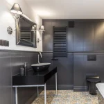 Aplica argintiu-neagră 1xE14, stil glamour Light Prestige