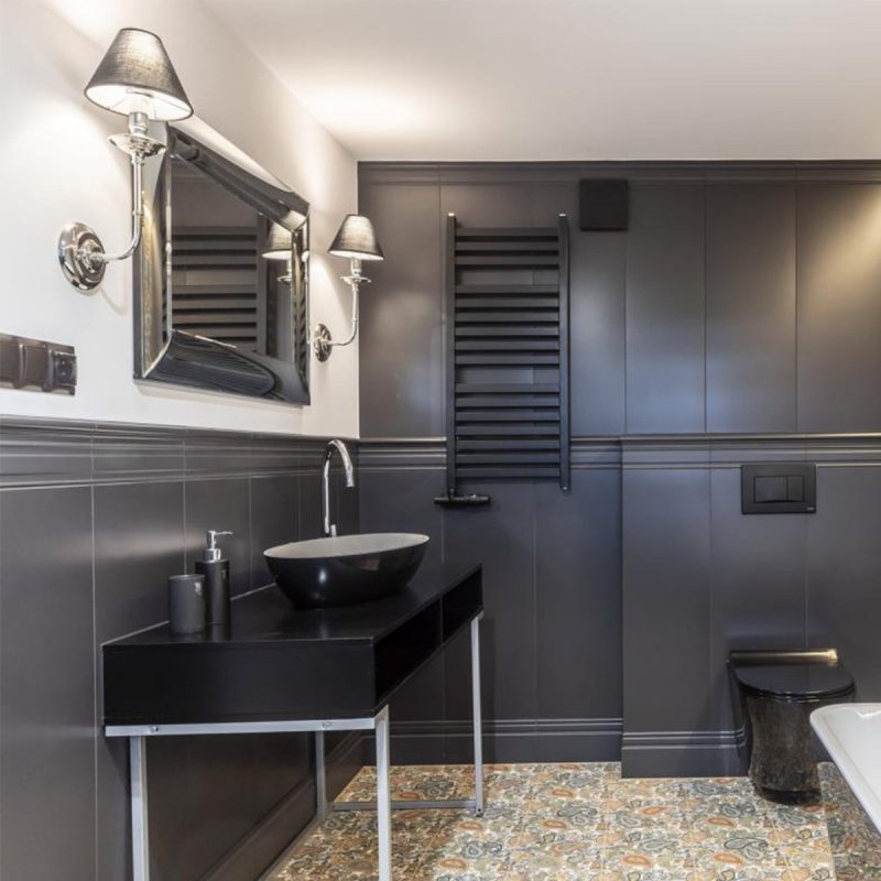 Aplica argintiu-neagră 1xE14, stil glamour Light Prestige