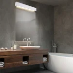 Aplica Ibros 93 cm albă IP44 LED 4000K Light Prestige