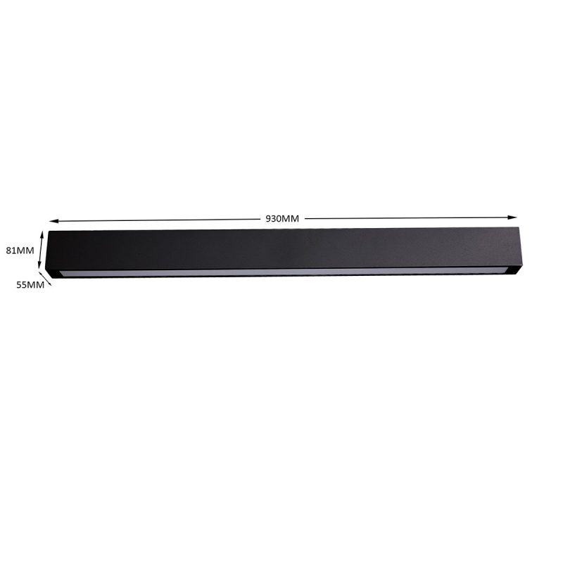 Aplica 93 cm neagră IP44 LED CCT, iluminat perete, Ibros Light Prestige - imagine 8