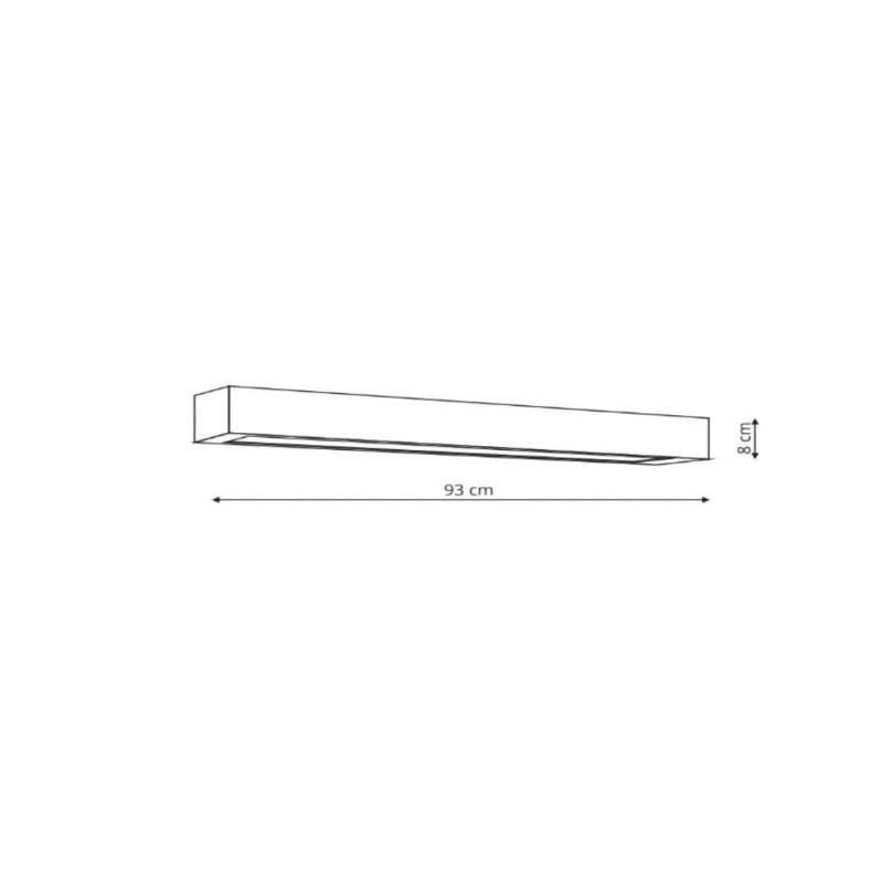 Aplica 93 cm neagră IP44 LED CCT, iluminat perete, Ibros Light Prestige - imagine 9
