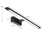 Aplica Isla neagră 62 cm IP44 LED CCT Light Prestige