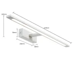 Aplica albă 62 cm IP44 LED CCT, iluminat de perete, Isla Light Prestige