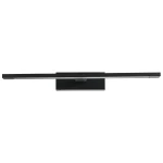 Aplică de perete Isla neagră 41 cm LED CCT, iluminat baie, Light Prestige