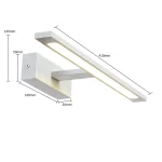 Aplica albă 41 cm IP44 LED CCT, iluminat de perete, Isla Light Prestige