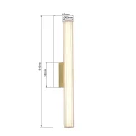 Aplica aurie 61 cm LED CCT, iluminat baie, Linea Light Prestige