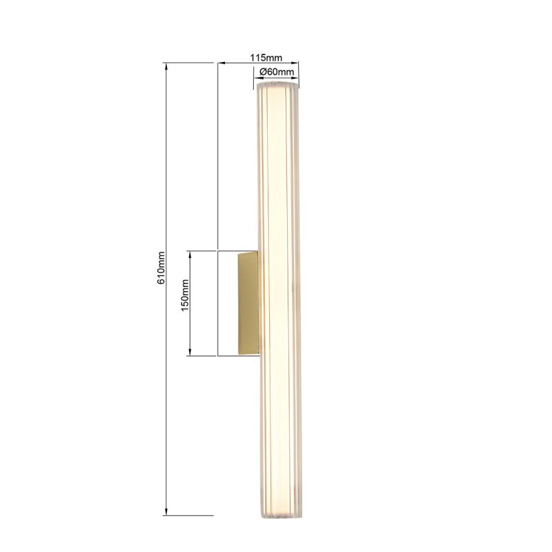 Aplica aurie 61 cm LED CCT, iluminat baie, Linea Light Prestige