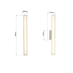 Aplica crom 45 cm LED CCT, iluminat baie, Linea Light Prestige