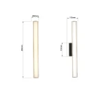 Aplica neagră 45 cm LED CCT, iluminat baie, Linea Light Prestige