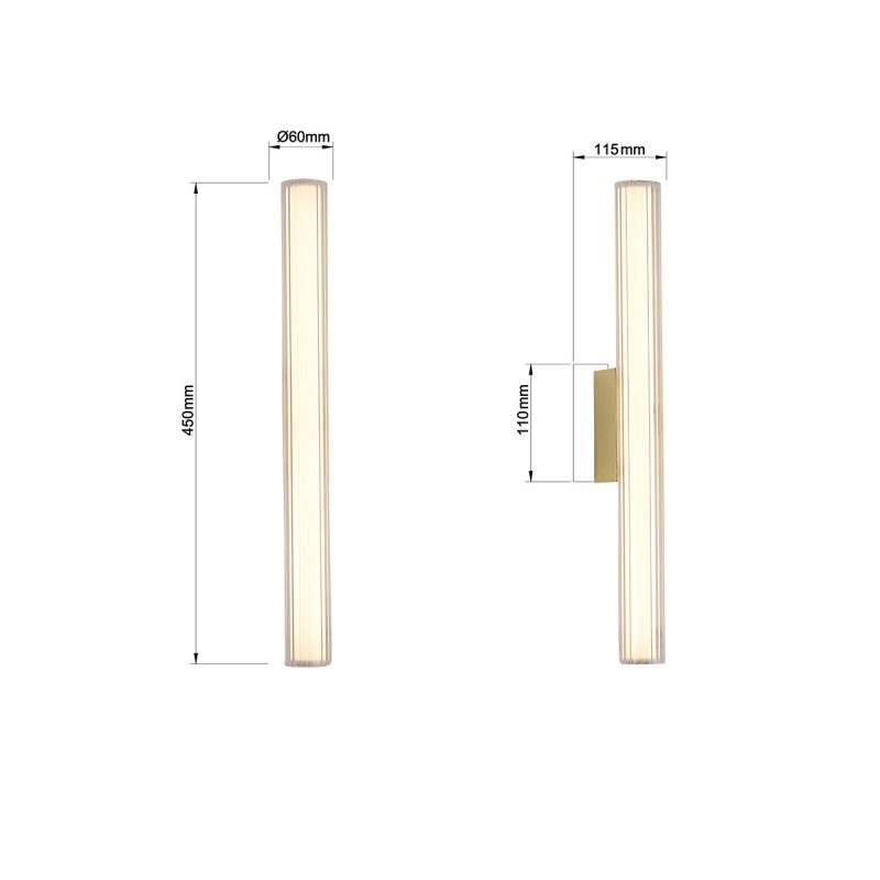 Aplica aurie 45 cm LED CCT, iluminat baie, Linea Light Prestige - imagine 6