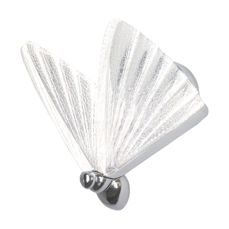 Aplica argintie LED CCT, design elegant, Mariposa Light Prestige