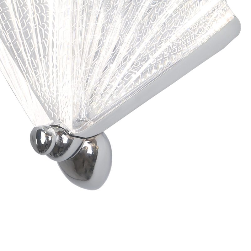 Aplica argintie LED CCT, design elegant, Mariposa Light Prestige