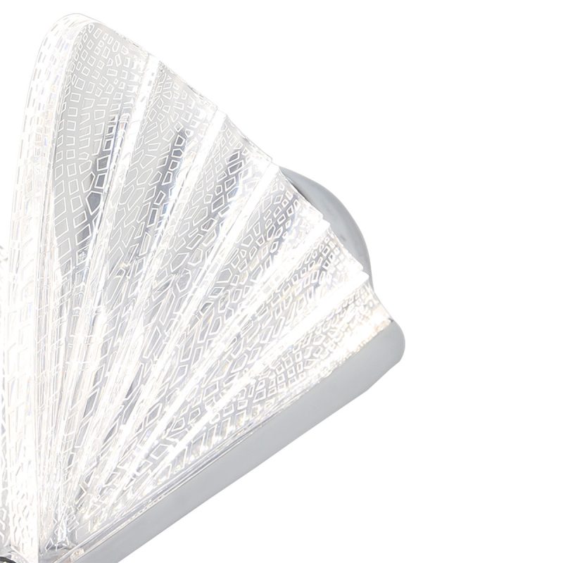 Aplica argintie LED CCT, design elegant, Mariposa Light Prestige