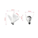 Aplica argintie LED CCT, design elegant, Mariposa Light Prestige