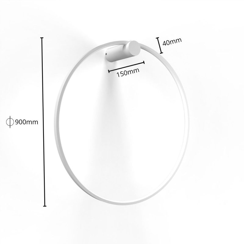 Aplica albă LED 3000K, model L, iluminat baie, Mirror Light Prestige