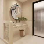 Aplica neagră, IP44, LED CCT, dimensiune L, Mirror Light Prestige