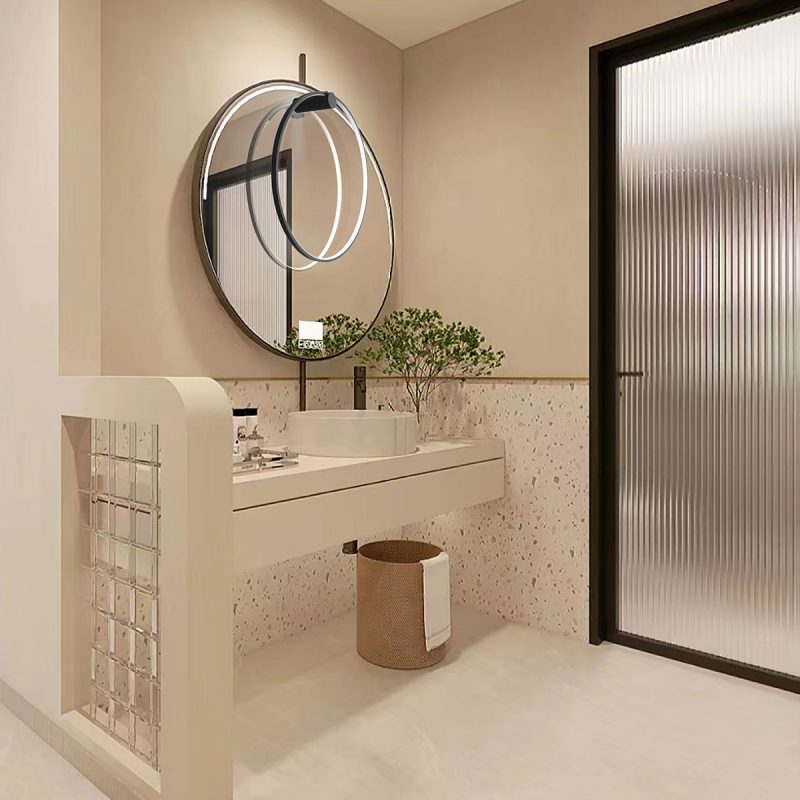 Aplica neagră, IP44, LED CCT, dimensiune L, Mirror Light Prestige - imagine 9