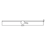 Aplica albă LED 3000K, slim 60cm, Modern Slim Light Prestige