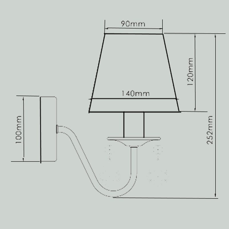 Aplica Mona argintie 1xE14 Light Prestige