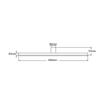 Aplica albă 60 cm IP44 LED 4000K, iluminat oglindă, Nevada Light Prestige