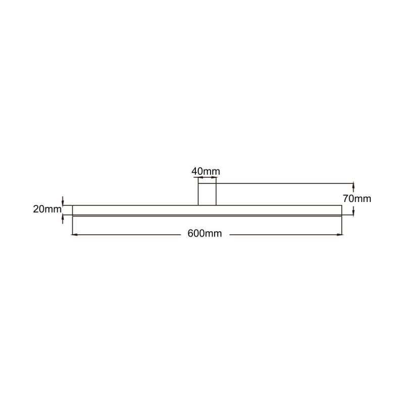 Aplica neagră 60 cm IP44 LED 4000K, iluminat oglindă, Nevada Light Prestige - imagine 9