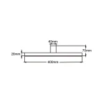 Aplica neagră 40cm IP44 LED 4000K, iluminat oglindă, Nevada Light Prestige