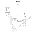 Aplica neagră 40cm IP44 LED 4000K, iluminat oglindă, Nevada Light Prestige