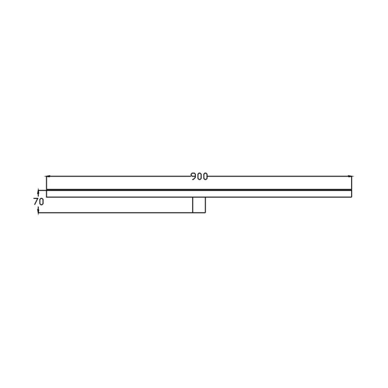Aplica albă 90 cm IP44 LED 4000K, iluminat oglindă, Nevada Light Prestige
