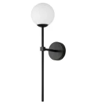 Aplica neagră IP44 1xG9, iluminat baie, Piruleta Light Prestige