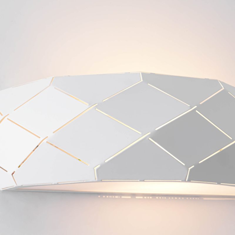 Aplica albă de perete 1xE27, design simplu, Reus Light Prestige