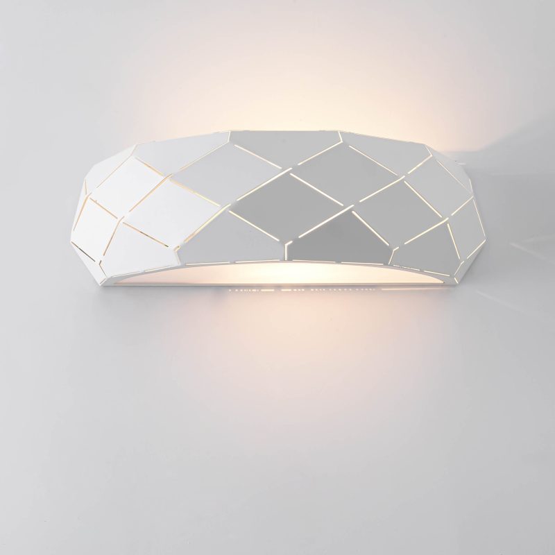 Aplica albă de perete 1xE27, design simplu, Reus Light Prestige