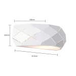 Aplica albă de perete 1xE27, design simplu, Reus Light Prestige