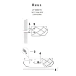 Aplica albă de perete 1xE27, design simplu, Reus Light Prestige
