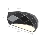 Aplica neagră de perete 1xE27, design simplu, Reus Light Prestige
