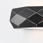 Aplica neagră de perete 1xE27, design simplu, Reus Light Prestige
