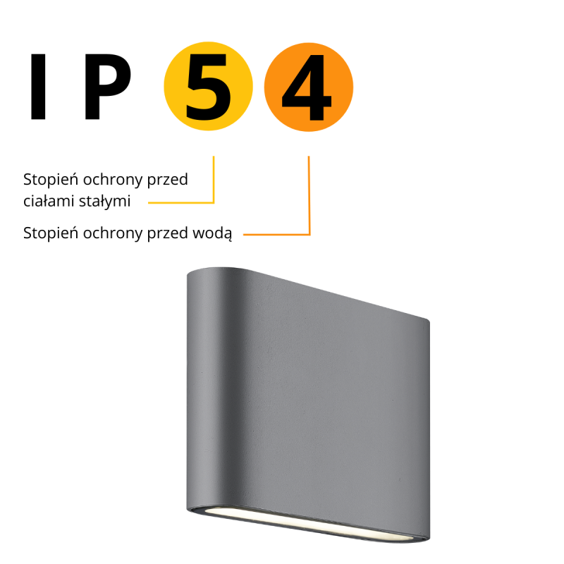 Aplica antracit LED 4000K, design compact, Sapri Light Prestige - imagine 5