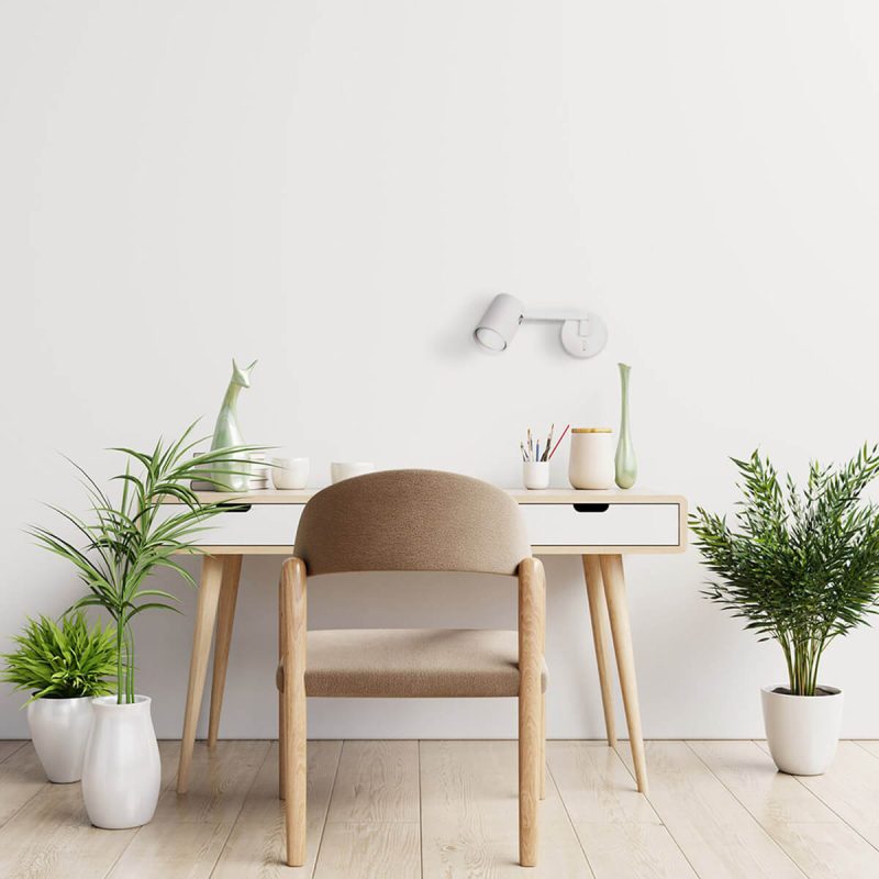 Aplica cu braț albă 1xGU10, iluminat direcțional, Snow Light Prestige - imagine 4