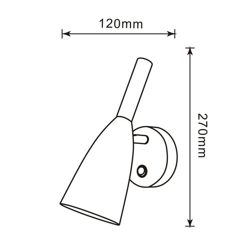 Aplica Solin gri 1xE14 Light Prestige - imagine 3