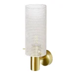 Aplică perete E27 Tirana alb-auriu, metal design aerisit, Light Prestige, 29.5cm