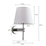 Aplica de perete crom 1xE27, design modern, Tivoli Light Prestige