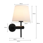 Aplica de perete neagră 1xE27, design modern, Tivoli Light Prestige