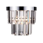 Aplica argintie 1xE14, iluminat perete, Vetro Light Prestige