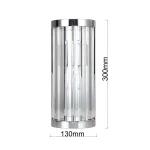 Aplica cromată 1xE14, design modern, Vetro Light Prestige