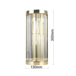 Aplica aurie 1xE14, design modern, Vetro Light Prestige