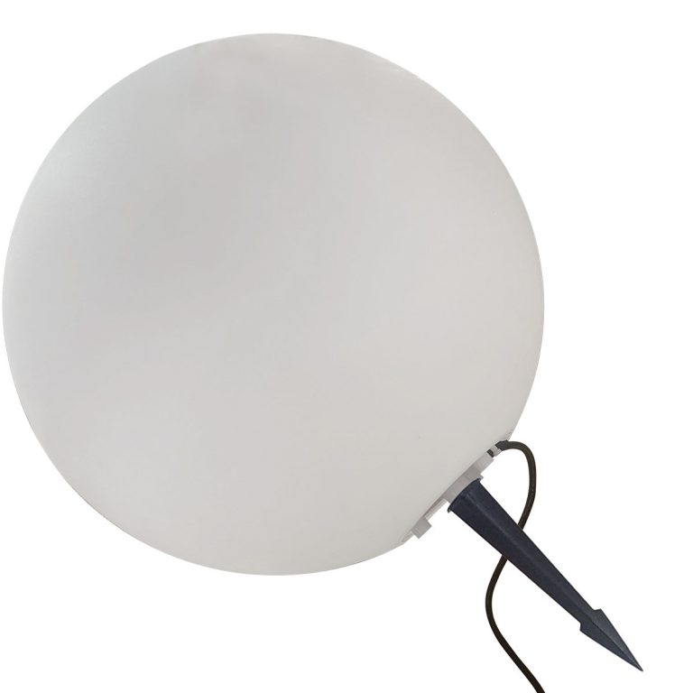 Lampă de grădină albă 50 cm 1xE27