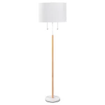 Lampă de podea albă 2xE27, iluminat decorativ, Fogo Light Prestige