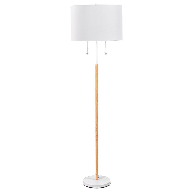 Lampă de podea albă 2xE27