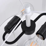Lampă de podea albă 2xE27, iluminat decorativ, Fogo Light Prestige