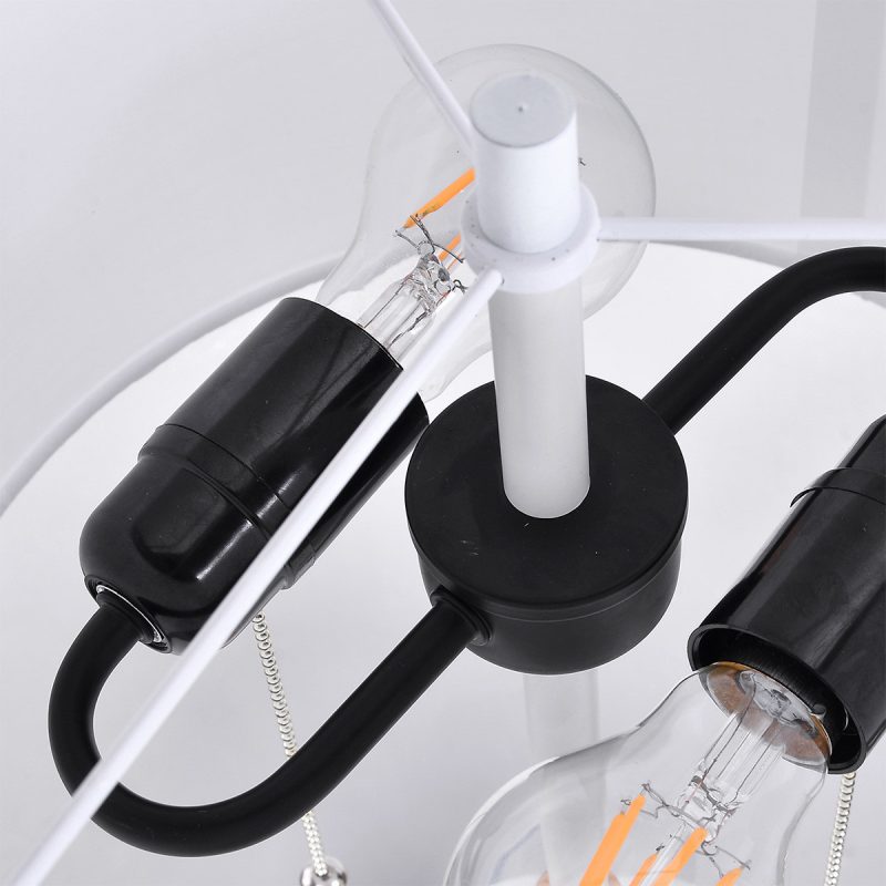 Lampă de podea albă 2xE27, iluminat decorativ, Fogo Light Prestige